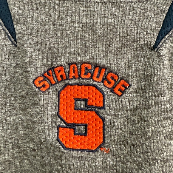 Syracuse Nike Team Fit Dry Navy Grey Orange Long Sleeve Tech Shirt Men Large EUC - Picture 3 of 13